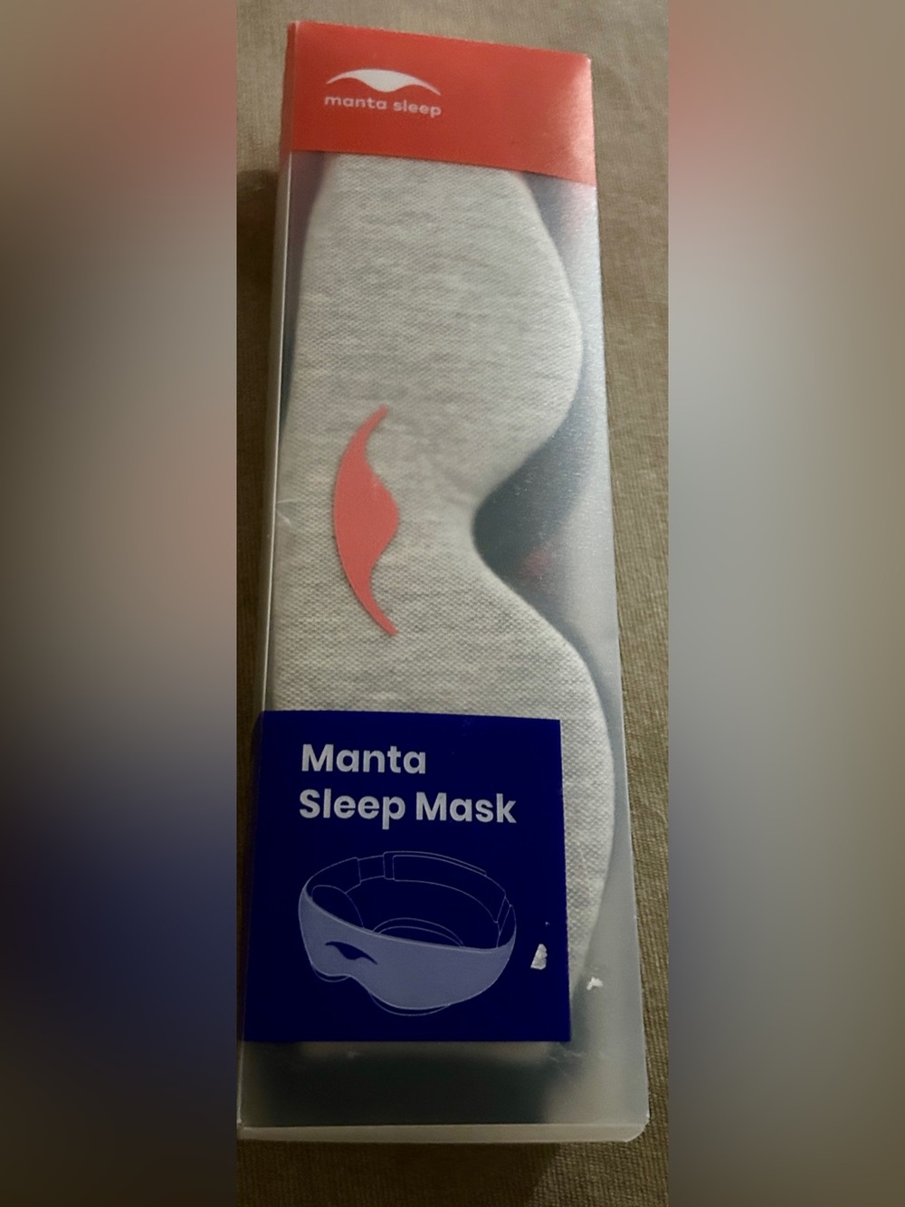 Manta Sleep Mask 100% Blackout Adjustable Eye Mask (New in Box) for men or